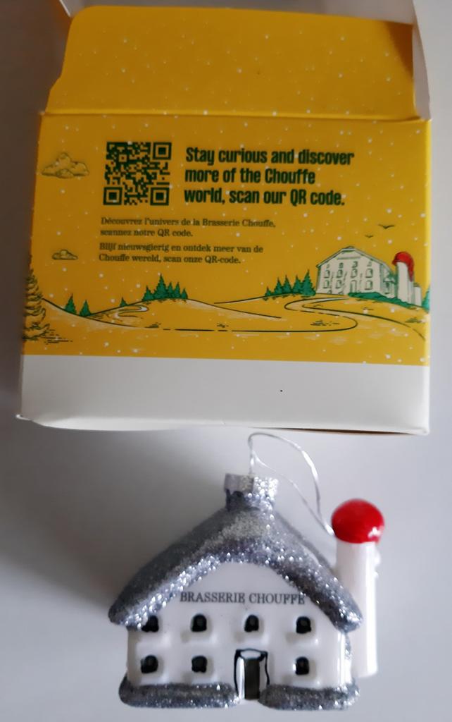 Kerst ornament van La Chouffe., Verzamelen, Biermerken, Ophalen of Verzenden, Nieuw, Glas of Glazen, Overige merken