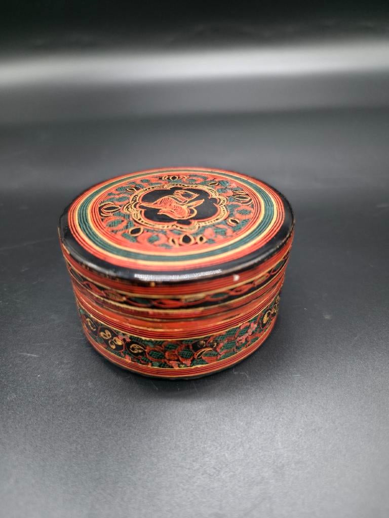 Antiek Lakdoosje Klein, Ophalen of Verzenden