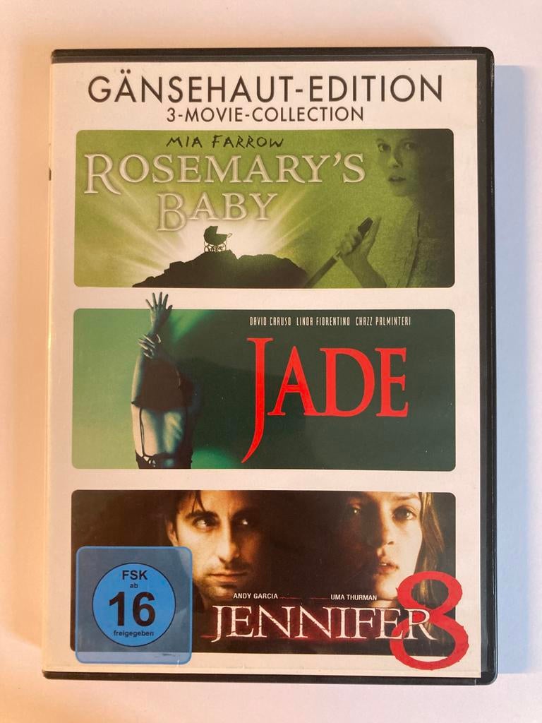 3-Movie Collection: Rosemary’s Baby +Jade +Jennifer 8 /3xDVD, Vanaf 16 jaar, Ophalen of Verzenden, Zo goed als nieuw, Boxset