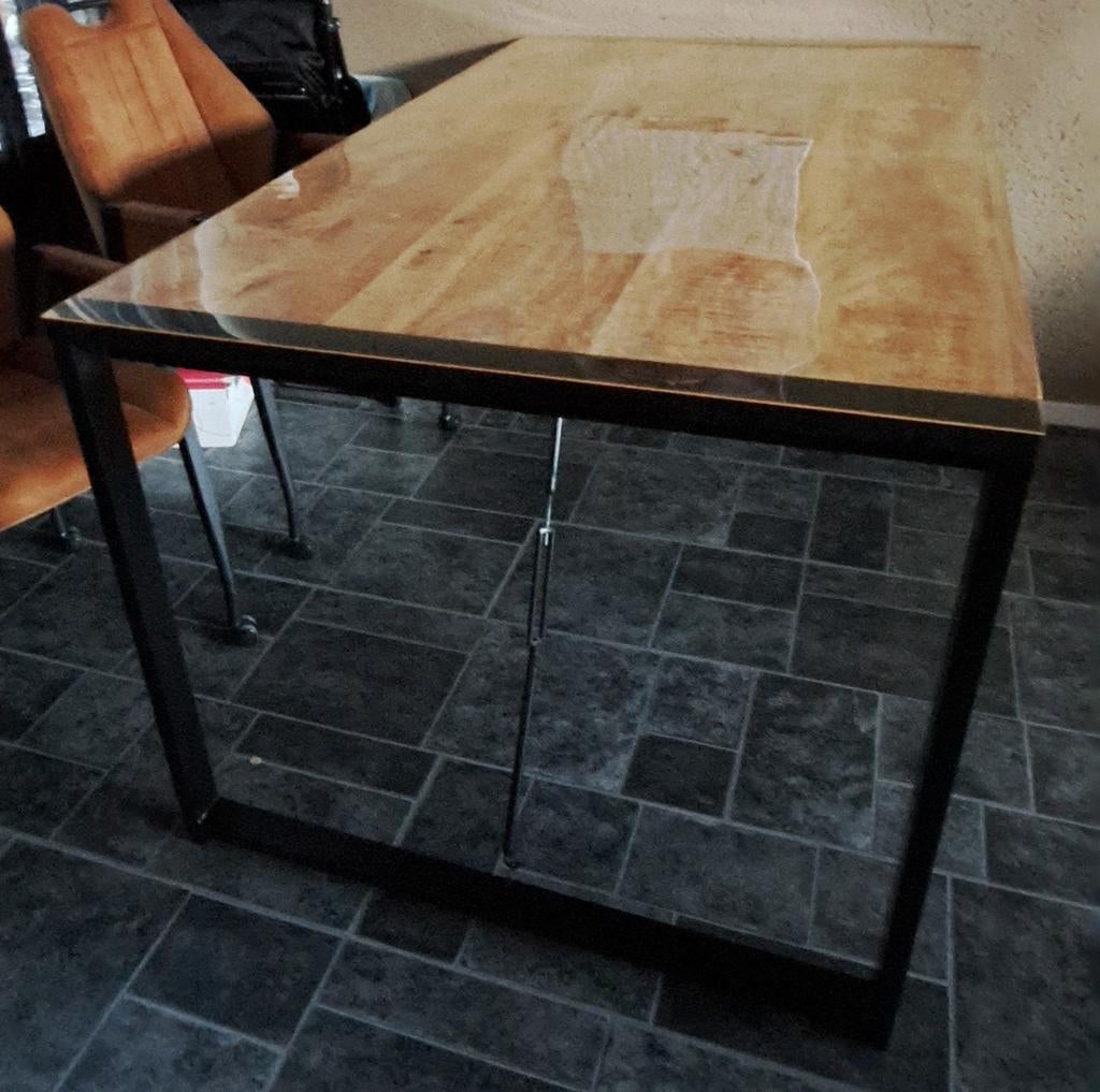 Mooie mango houten eettafel - Britt model 100x160 cm, Ophalen, 100 tot 150 cm, Zo goed als nieuw, 150 tot 200 cm