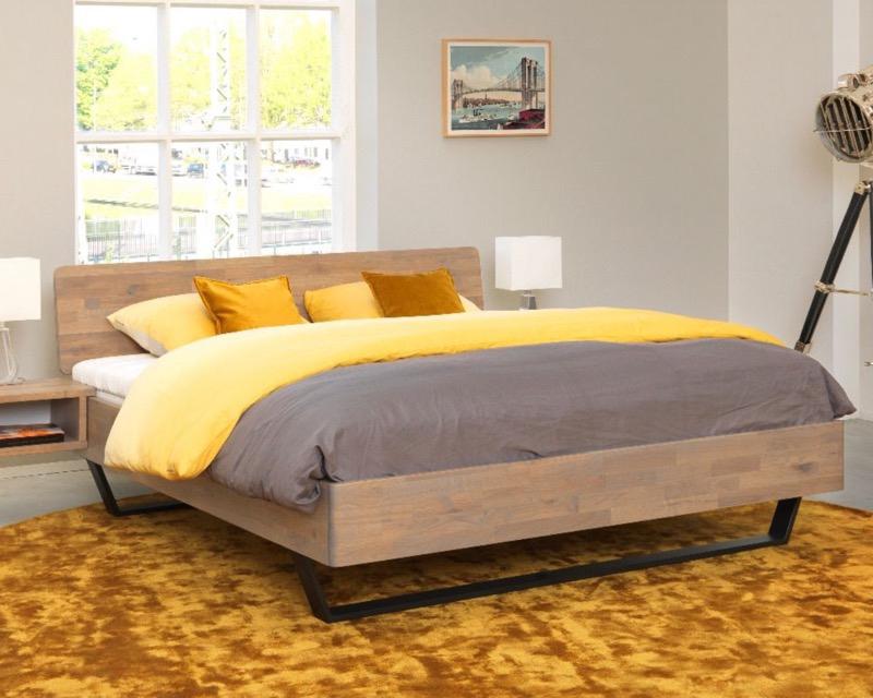 Ledikanten massief geolied eiken hout / Dreambedden, Ophalen of Verzenden, Nieuw, Zwart