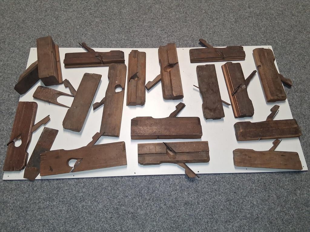 Oude houten schaven - Collectie, Antiek en Kunst, Ophalen