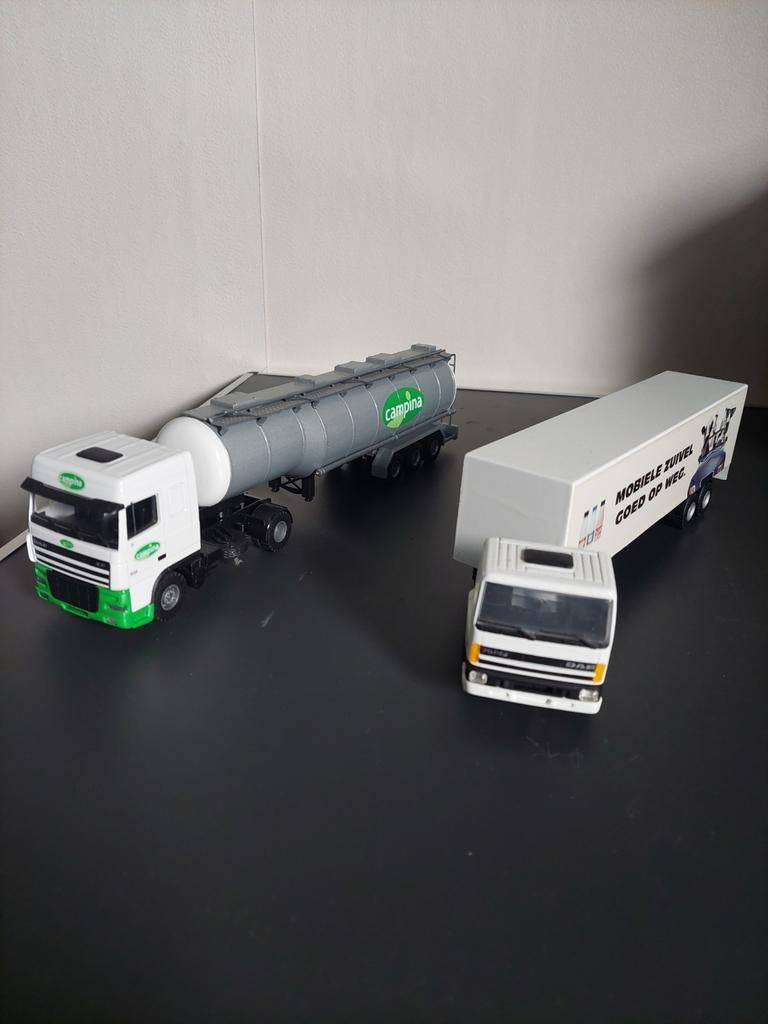 2 x melkauto's 1.50, Auto, Groter dan 1:32, Zo goed als nieuw, Ophalen
