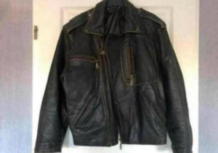 Leren (motor) jas maat L, Ophalen of Verzenden, Tweedehands, Dames, Jas | leer