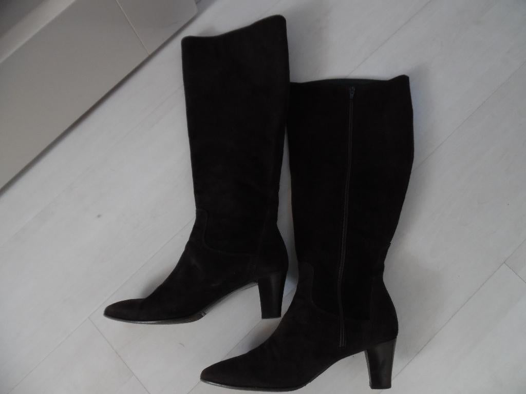 Toscanini laarzen bruin suede maat 40,5, Hoge laarzen, Bruin, Toscanini, Ophalen of Verzenden