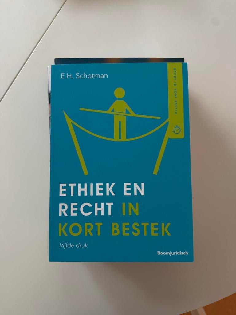 Edward Schotman - Ethiek en recht in kort bestek, Nieuw, Edward Schotman, Alpha, HBO