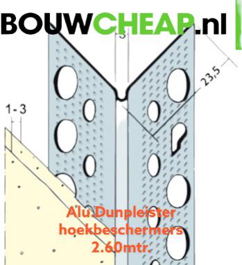 Hoekbeschermers 2.60mtr BOUWCHEAP heeft grote voorraad bosje, Ophalen of Verzenden, Nieuw