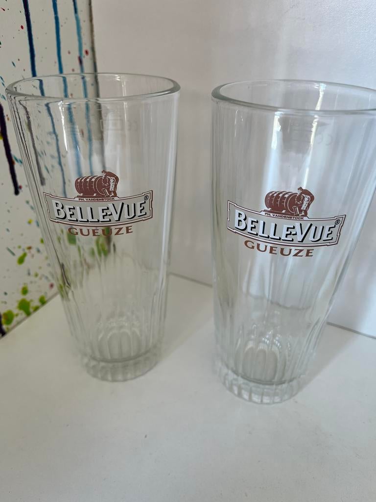 Belle-Vue bierglazen set can 6 glazen, Ophalen of Verzenden, Nieuw, Glas of Glazen, Overige merken