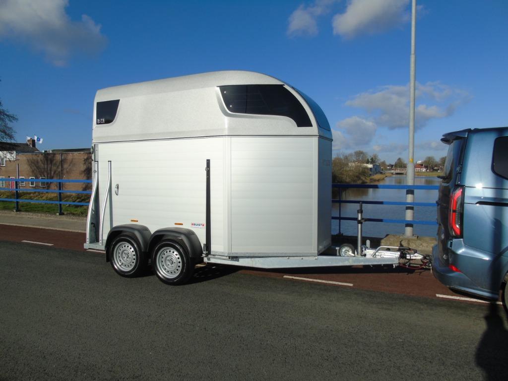 Sirius S75 Alu Silver 2-paards Pano LED SRS Buist Voorraad, Ophalen, Nieuw, Aluminium, 2-paards trailer