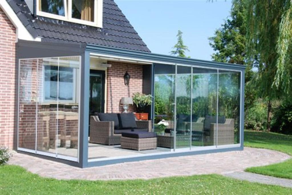 Glastuinkamers met glazen schuifwanden extra laag geprijsd, Ophalen of Verzenden, Nieuw, Veranda