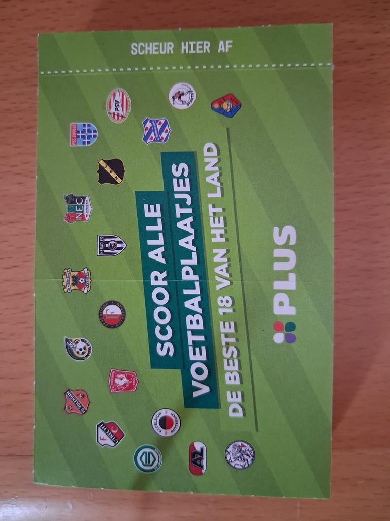 25 dichte pakjes PLUS supermarkt voetbal eredivisie stickers, Albert Heijn, Verzenden