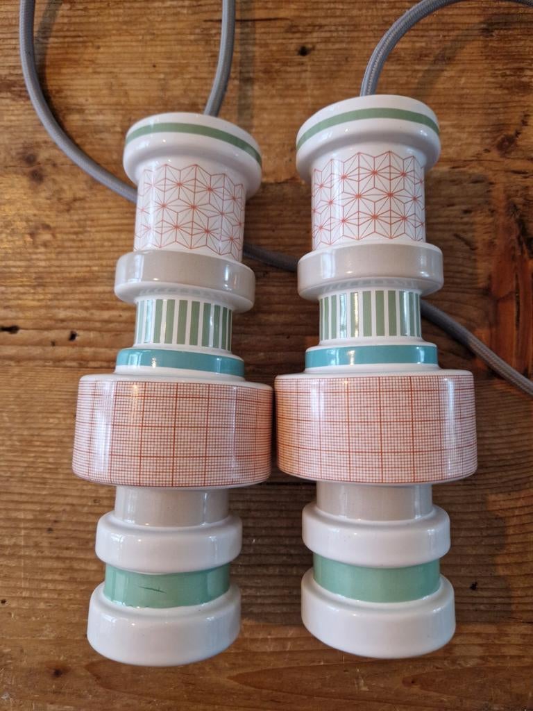 Twee Seletti lampen (keramiek), Ophalen of Verzenden, Overige materialen, Minder dan 50 cm