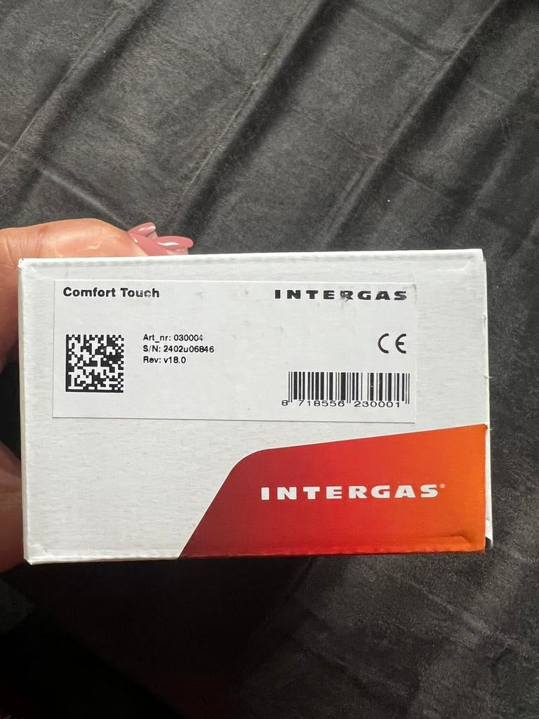 Nieuwe Intergas Comfort Touch (WIT), Doe-het-zelf en Verbouw, Verwarming en Radiatoren, Thermostaat, Nieuw, Minder dan 60 cm, Ophalen of Verzenden