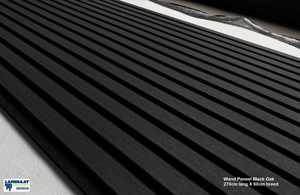 Akoestische Wandpanelen Black Oak 270cm x 60cm x 18mm, Ophalen of Verzenden, Nieuw