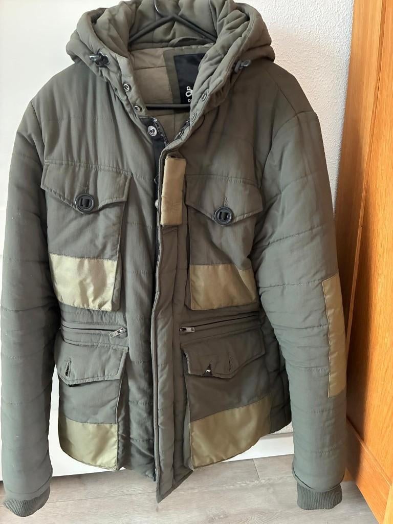 Denham winterjas groen (LARGE), Kleding | Heren, Jassen | Winter, Ophalen, Maat 52/54 (L), Gedragen, Groen