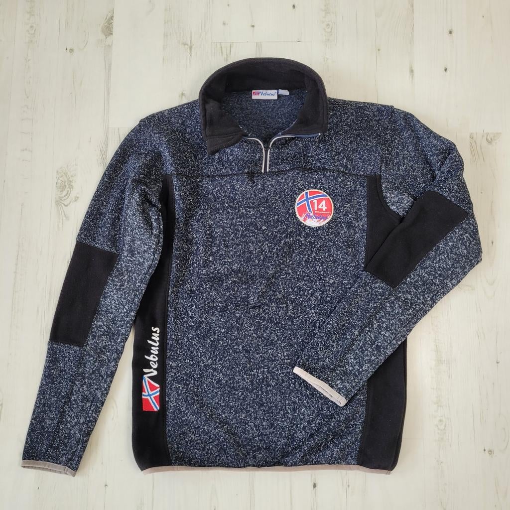 Nebulus trui jas 48 M fleece 1/4 ritssluiting grijs, Kleding | Heren, Truien en Vesten, Maat 48/50 (M), Ophalen of Verzenden, Zo goed als nieuw