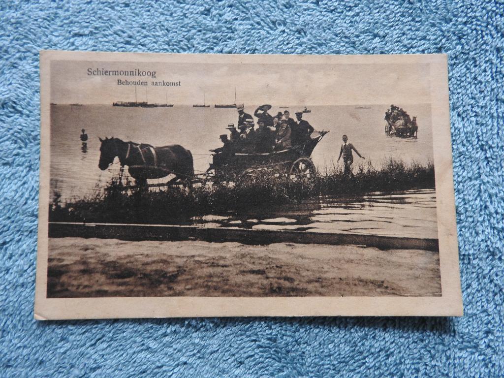 Schiermonnikoog, Behouden aankomst, Ophalen of Verzenden, Voor 1920, Gelopen, Waddeneilanden