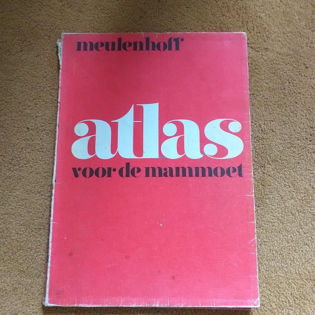 Oude Atlas - Meulenhoff, Boeken, Atlassen en Landkaarten, Gelezen, Bosatlas, Meulenhoff, Ophalen of Verzenden