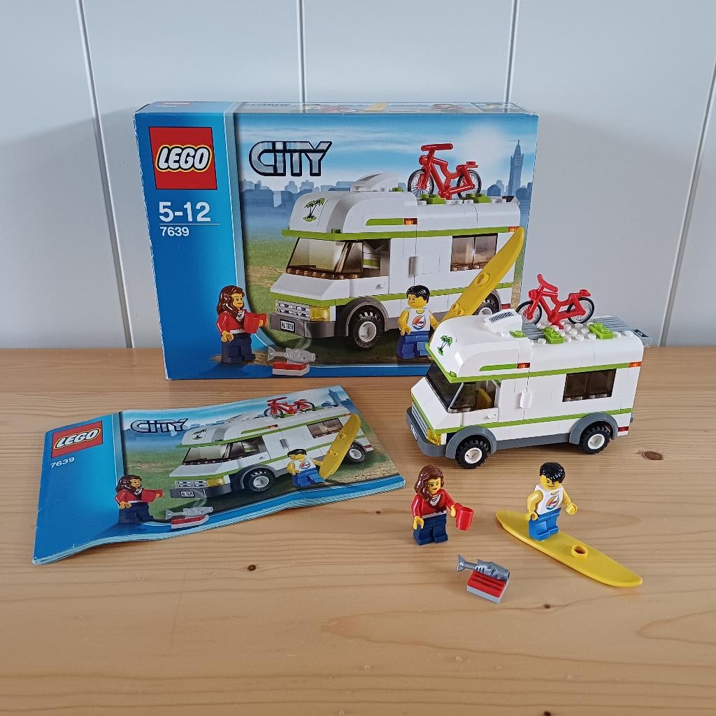 Lego City 7639 - Camper - compleet, doos en boekje, Ophalen of Verzenden, Zo goed als nieuw, Complete set, Lego