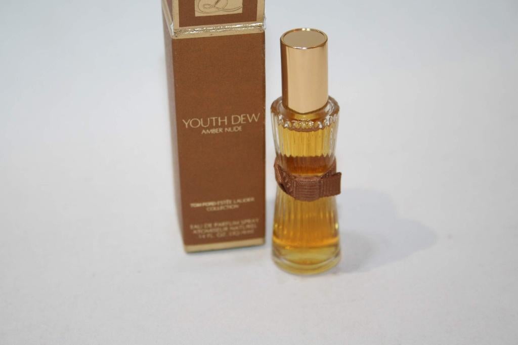 Youth Dew Amber Nude Tom Ford / E. Lauder collect EdP 4 ml, Ophalen of Verzenden, Nieuw, Miniatuur, Gevuld