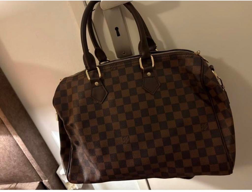 louis vuitton speedy, Sieraden, Tassen en Uiterlijk, Ophalen, Zo goed als nieuw, Bruin, Handtas