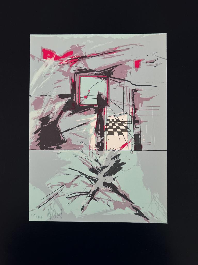 Zeefdruk I. v.d. Heuvel, Antiek en Kunst, Verzenden