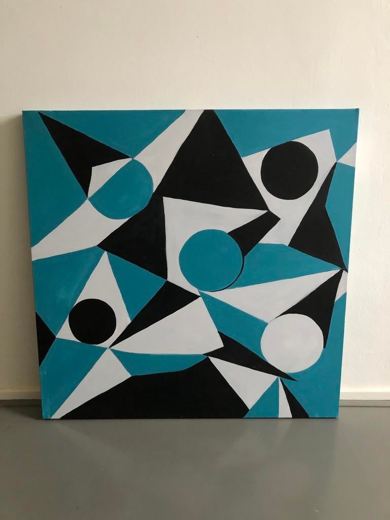 John Foppen - abstract schilderij, Antiek en Kunst, Kunst | Schilderijen | Abstract, Ophalen