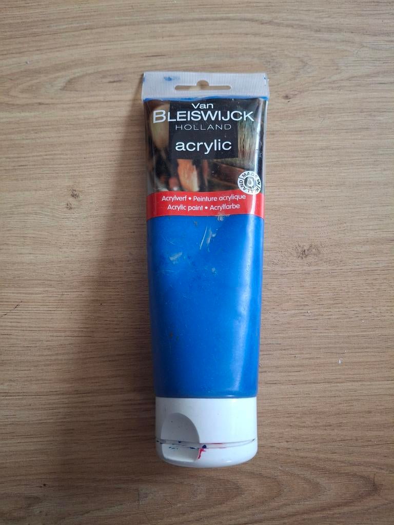 Van Bleiswijck Acrylverf - Blauw, Ophalen of Verzenden, Zo goed als nieuw, Acrylverf