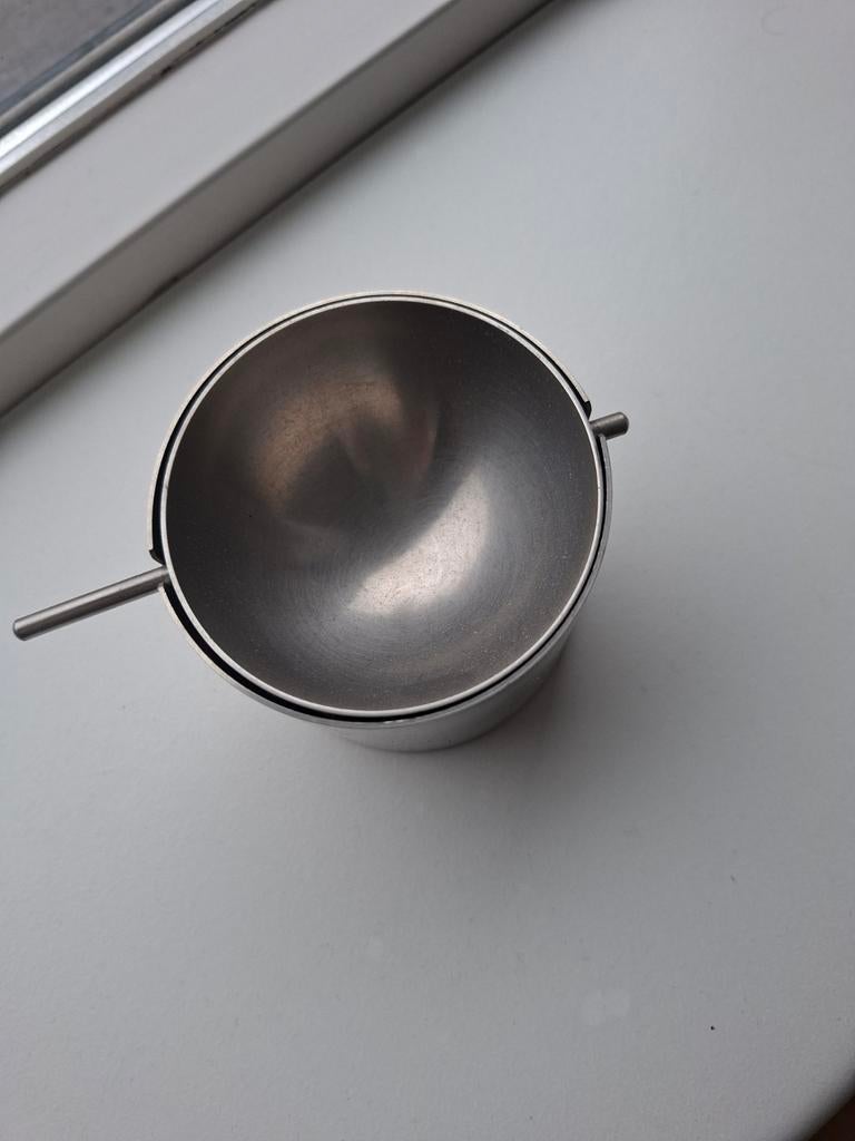 Stelton RVS Asbak - Goede Staat, Ophalen, Grijs, Zo goed als nieuw, Metaal