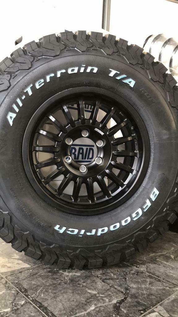 Landcruiser Hdj80, set BRAID 8Jx 16 inch velgen+ BF AT, Auto-onderdelen, Banden en Velgen, Banden en Velgen, All Season, 16 inch