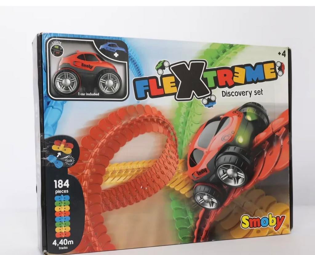 Smoby Flextreme Racebaan, Kinderen en Baby's, Speelgoed | Racebanen, Overige merken, Ophalen of Verzenden, Handmatig, Met looping