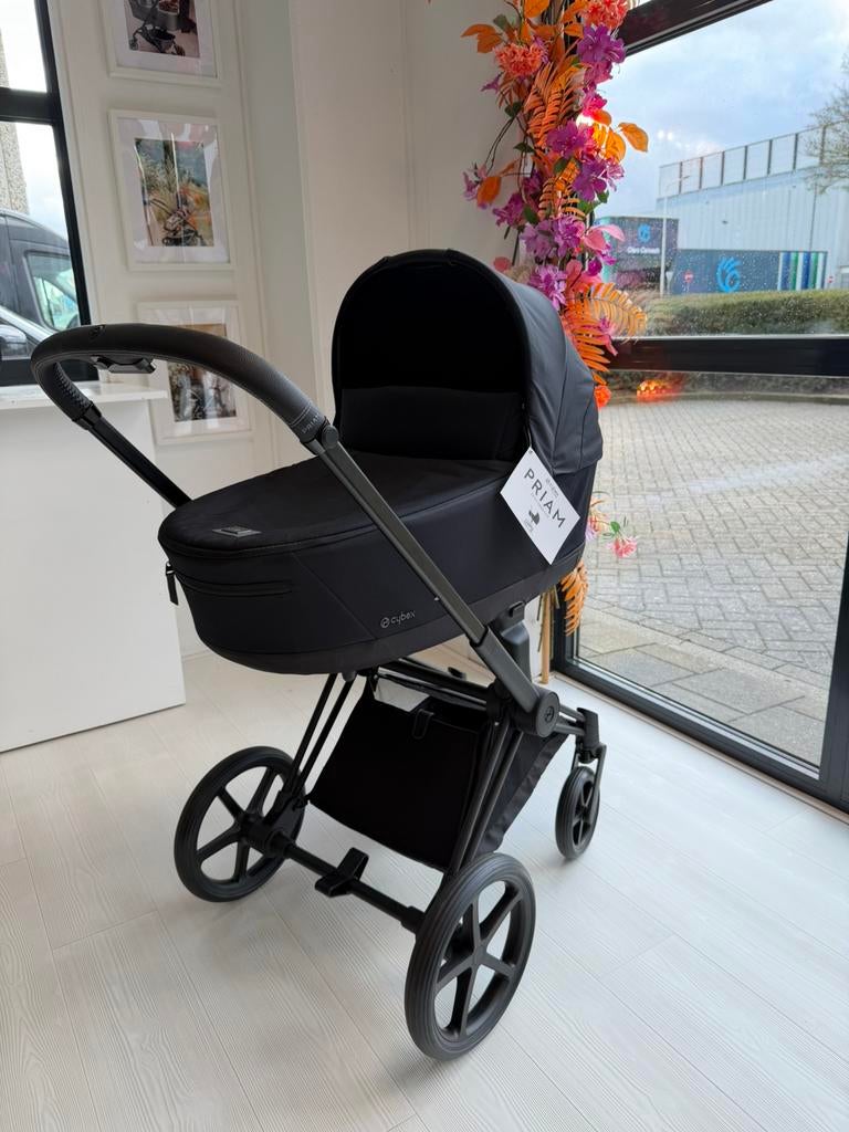 Showmodel Cybex Priam Kinderwagen Matt Black - Sepia Black, Ophalen, Zo goed als nieuw, Overige merken