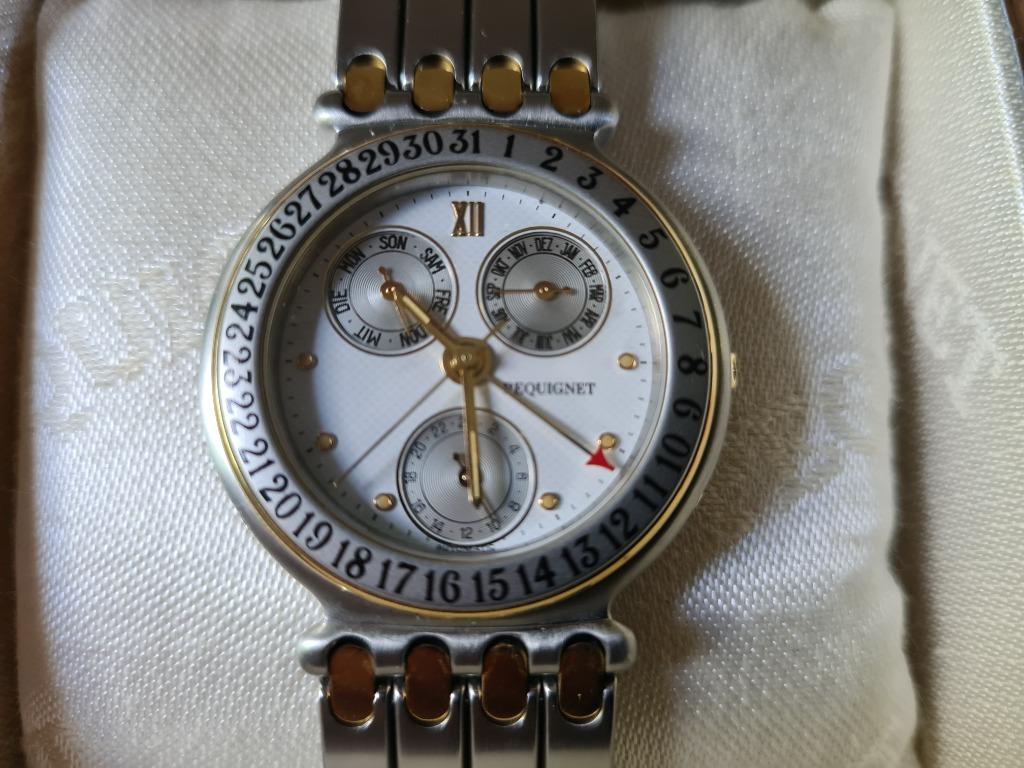 Pequignet Moorea chronograaf automatic Full set New, Overige merken, Staal, Staal, Polshorloge