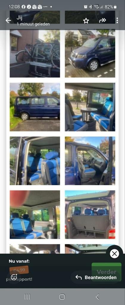 Volkswagen 2003 Blauw, Blauw, Diesel, 2330 kg, Geïmporteerd