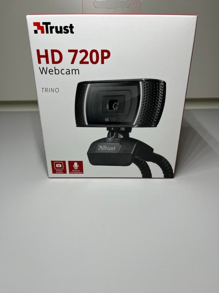 Trust Webcam - HD 720P - Nieuwstaat, Nieuw, Ophalen of Verzenden, ChromeOS, Microfoon