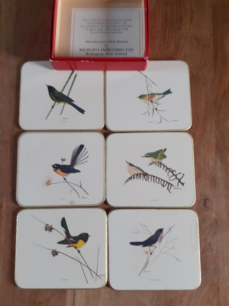 Houten onderzetters, Ophalen of Verzenden, Gebruikt, Glas of Kopje