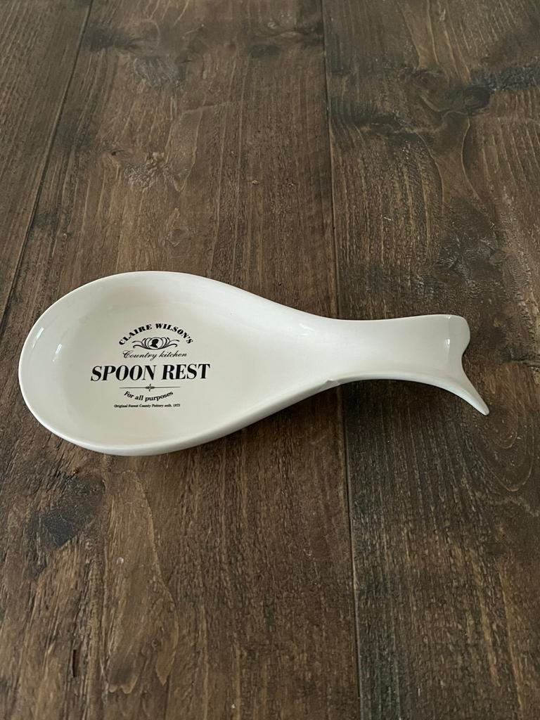 ‘Spoon rest’ Claire Wilson’s Lepel oplegger. Vintage, Gebruikt, Ophalen of Verzenden, Schaal of Schalen, Overige stijlen
