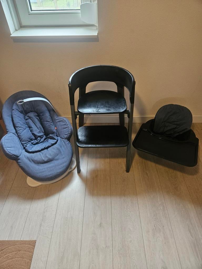 Stokke Steps Kinderstoel + Bouncer, Ophalen, Gebruikt, Meegroeistoel, Gordel(s)