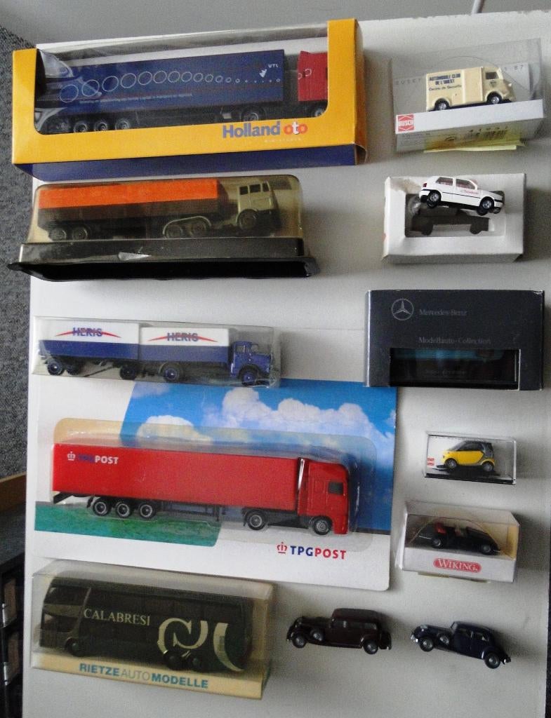 modelauto's HO 2, Ophalen, Nieuw, Bus of Vrachtwagen, Wiking