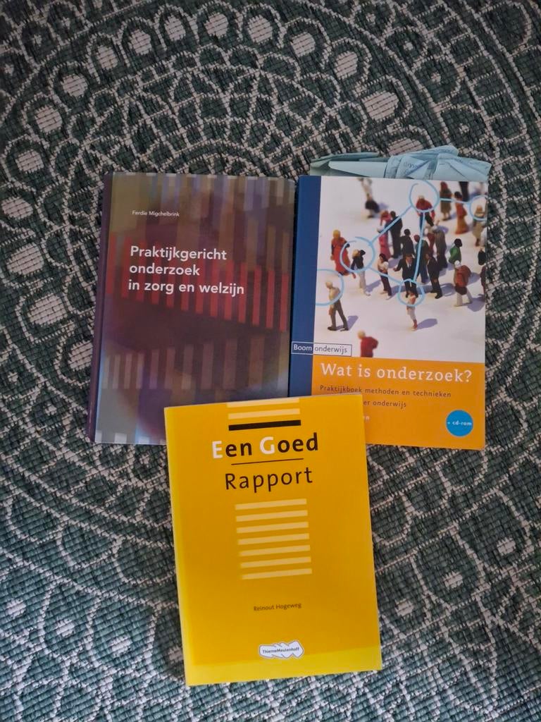 Studieboeken praktijkgericht onderzoek (scriptie), Ophalen, Gamma, Gelezen, HBO