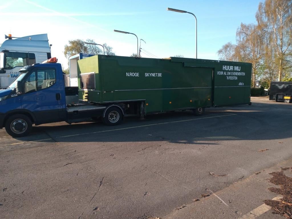 Tapwagen verkoopwagen  be trailer be oplegger race trailer, Ophalen