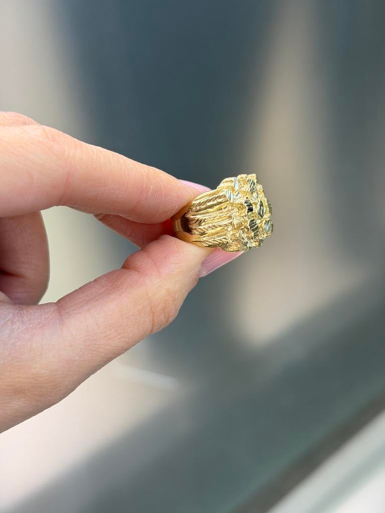 14KT Goud - 11.93 Gram - Ring - Piet Piet - Herenring, Ophalen, Zo goed als nieuw, 20 of groter, Goud