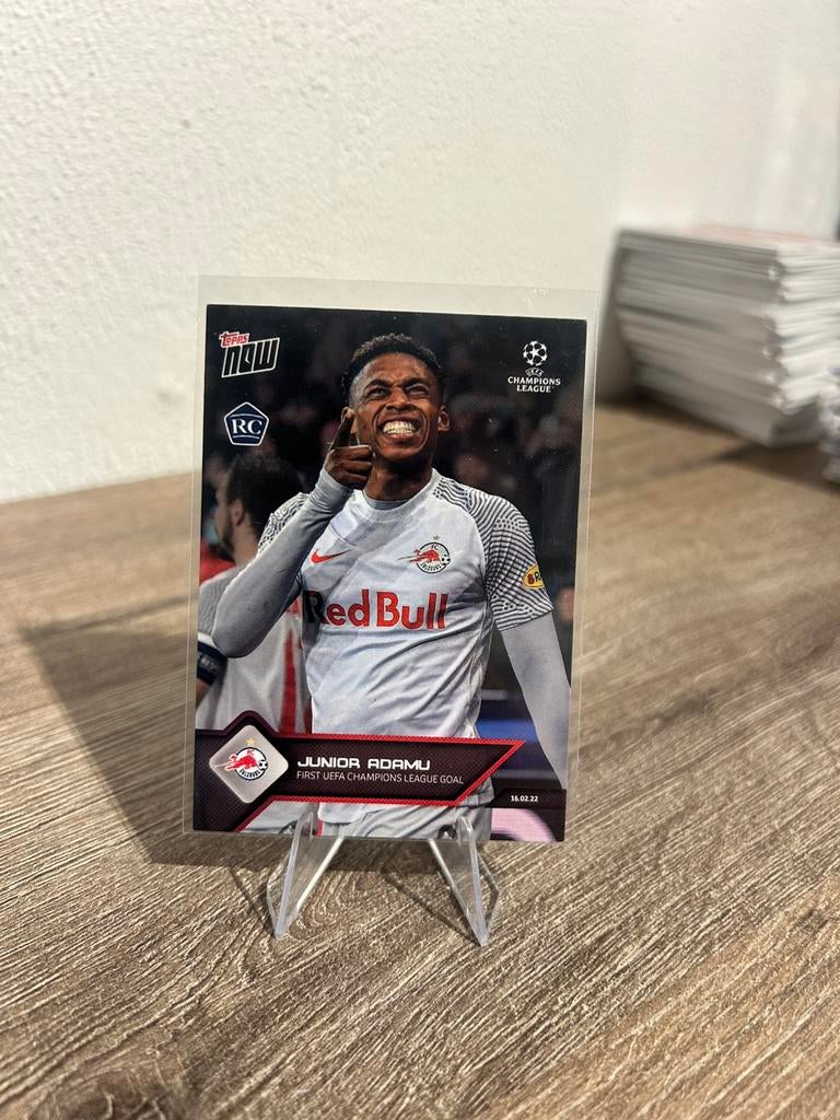 Junior Adamu 2021-22 Topps Now UCL RC Rookie 110 RB Salzburg, Ophalen of Verzenden, Zo goed als nieuw, Plaatje