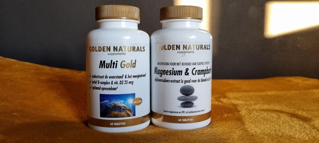 Multi Gold tabletten & Magnesium & Crampbark, Ophalen of Verzenden, Nieuw, Poeder of Drank