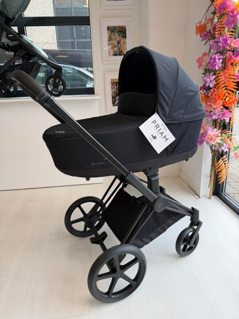Showmodel Cybex Priam Kinderwagen Matt Black - Sepia Black, Ophalen, Zo goed als nieuw, Overige merken