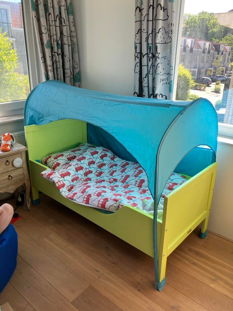 Bopita peuterbed, Kinderen en Baby's, Kinderkamer | Bedden, Ophalen, Gebruikt, 70 tot 85 cm, 140 tot 160 cm