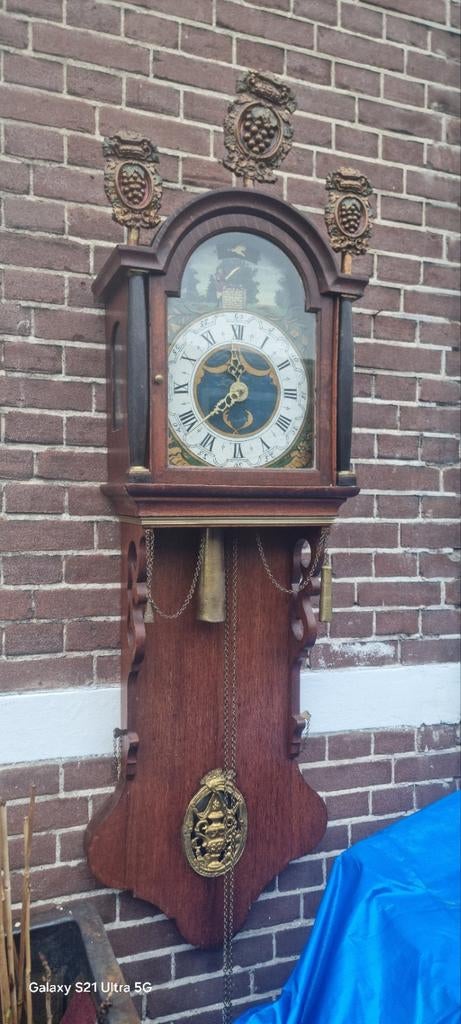 Friese staartklok  groninger met mechaniek, Ophalen of Verzenden