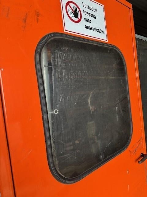 2203. Veiligheidsdeur / deur, Ophalen, Gebruikt, 80 tot 100 cm, Buitendeur