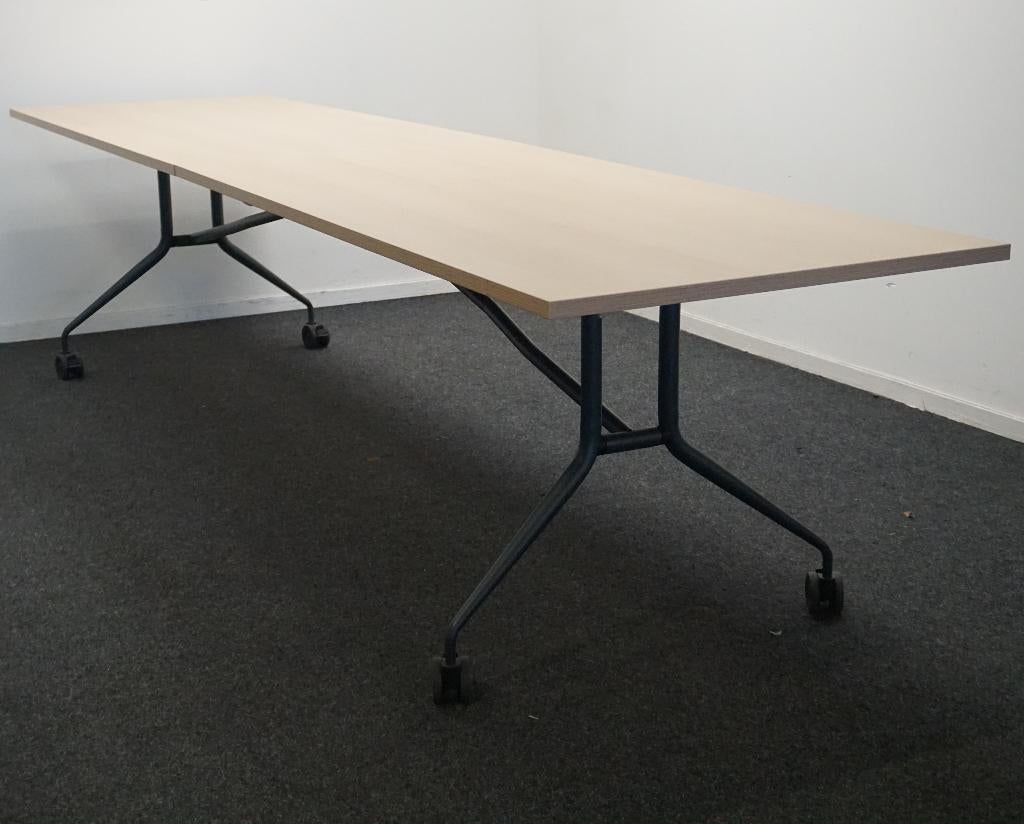 Mara Klaptafel Verrijdbaar | 320 x 80 cm | Midden eiken blad, Gebruikt, -, -, 200 cm of meer