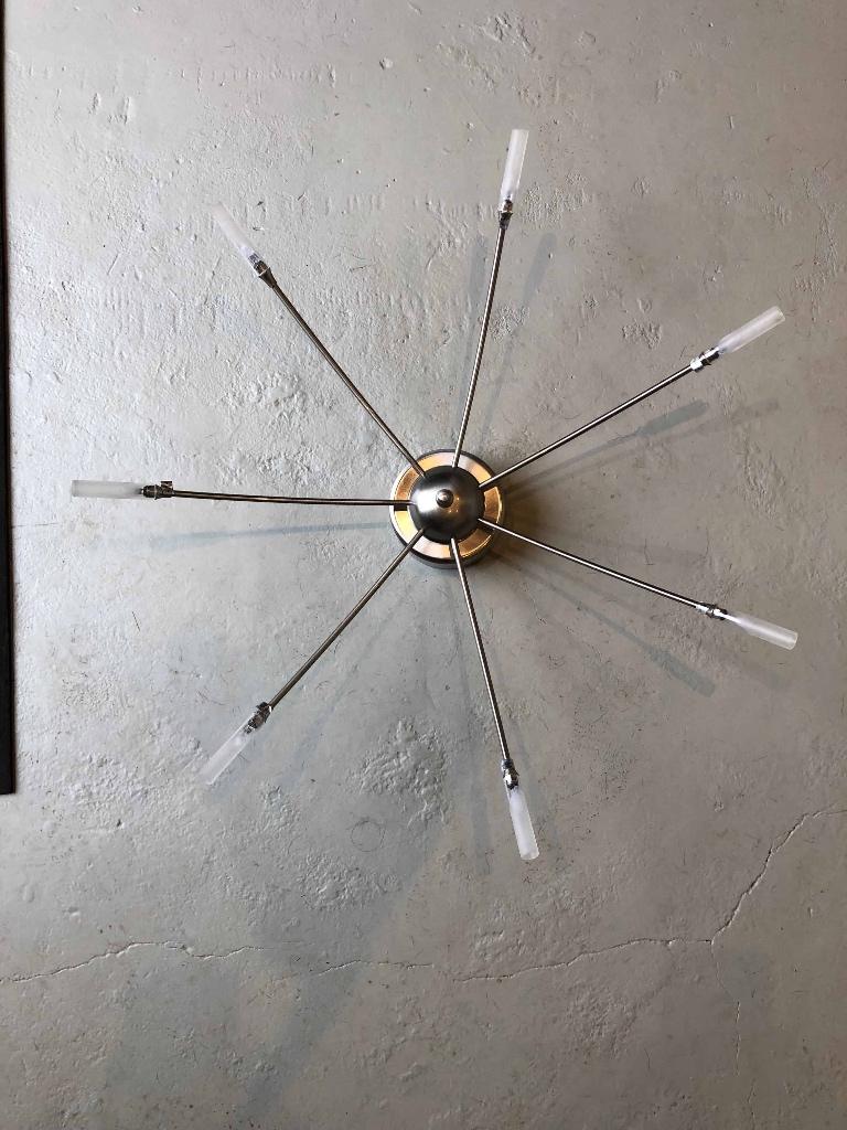 Design plafondlamp incl. trafo en lampjes, Huis en Inrichting, Lampen | Plafondlampen, Zo goed als nieuw, Metaal, Ophalen of Verzenden